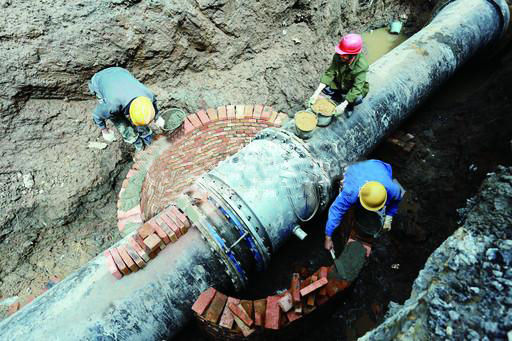 永城自來水管網(wǎng)安裝DN1000橡膠接頭